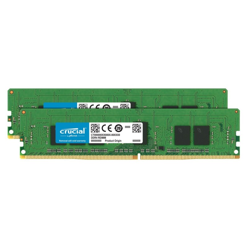 Crucial DDR4 ECC Registered 16 Go (2 x 8 Go) 2666 MHz CL19 SR X8 Crucial DDR4 ECC Registered 16 Go (2 x 8 Go) 2666 MHz CL19 SR X8