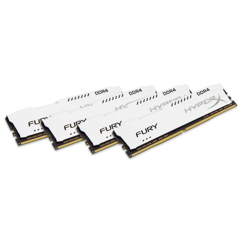 HyperX Fury Blanc 32 Go (4x 8 Go) DDR4 2400 MHz CL15