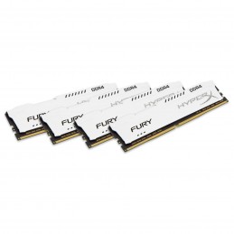 HyperX Fury Blanc 64 Go (4x 16 Go) DDR4 2666 MHz CL16