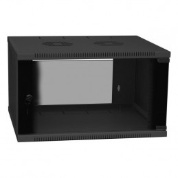 Coffret réseau 19'' hauteur 4U profondeur 45 cm (noir)