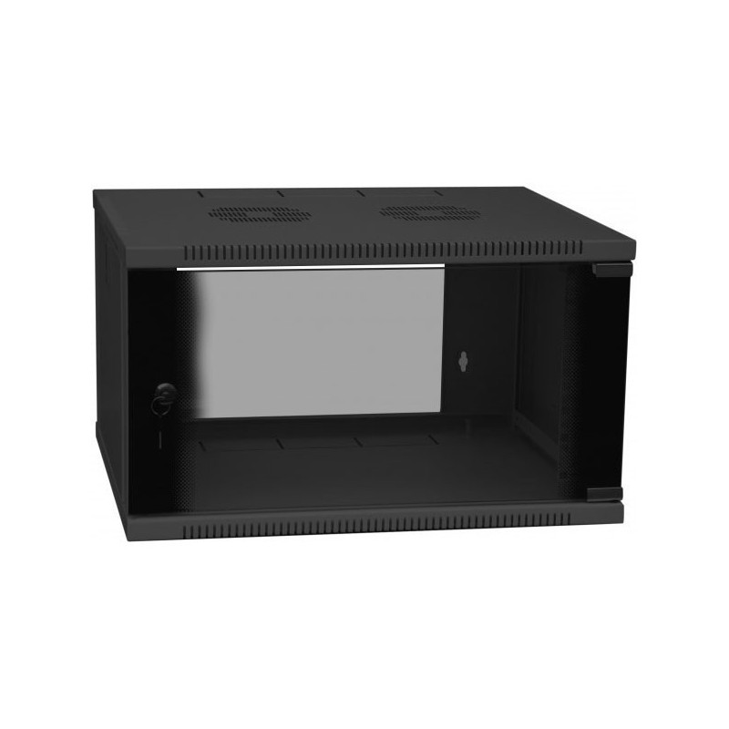 Coffret réseau 19'' hauteur 6U profondeur 45 cm (noir)