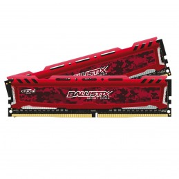 Ballistix Sport 16 Go (2 x 8 Go) DDR4 2666 MHz CL16 - Rouge