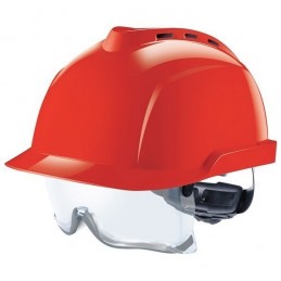 Casque de Chantier MSA V-Gard 930 Ventilé - Rouge