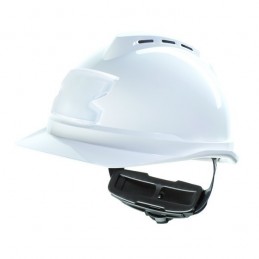 Casque de Chantier MSA V-Gard 500 Ventilé Coiffe Fas Trac III