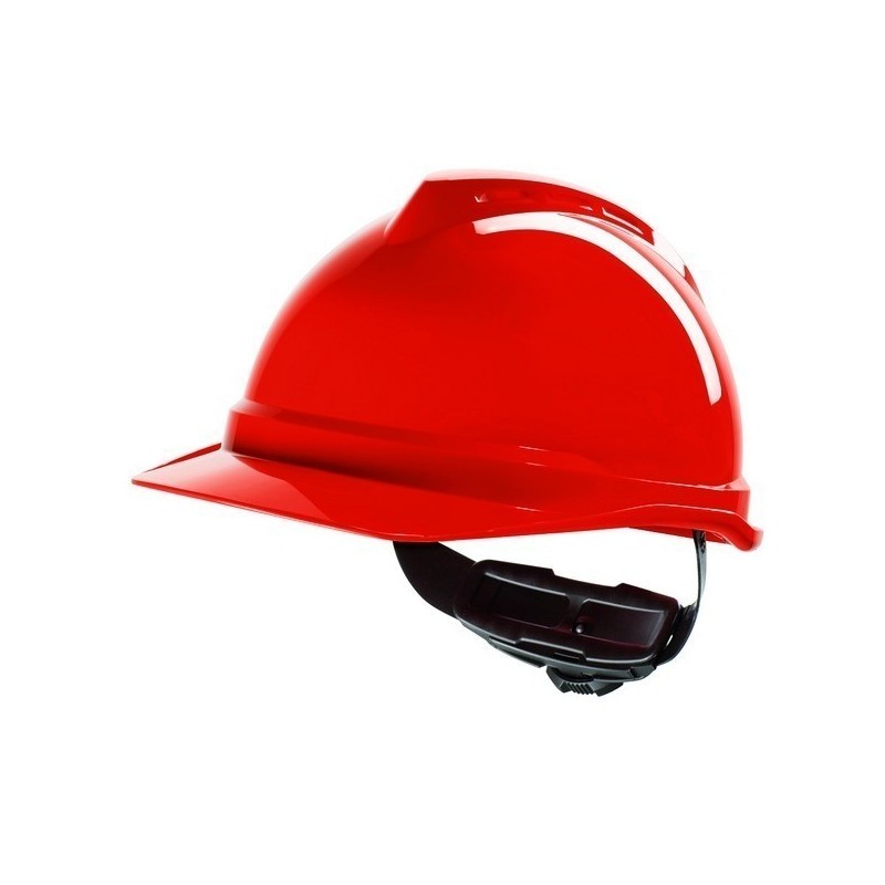 Casque de Chantier MSA V-Gard 500 Ventilé Coiffe Fas Trac III -