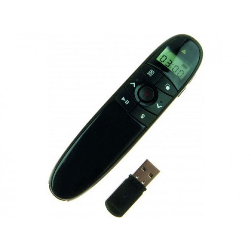 Télécommande de présentation avec minuteur et pointeur laser Télécommande de présentation avec minuteur et pointeur laser