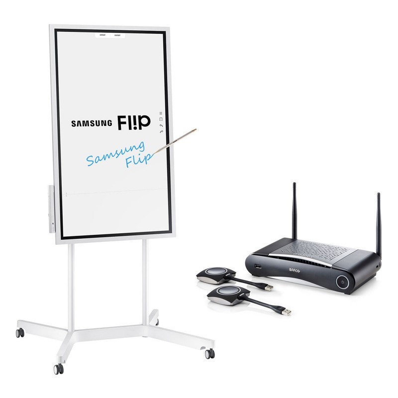 Samsung Flip Board 55" + Barco CSE-200 Samsung Flip Board 55" + Barco CSE-200