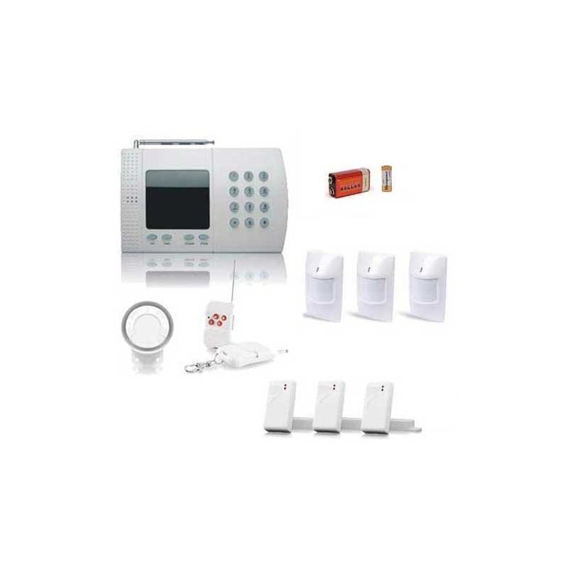 Kit alarme sans fil de 6 zones, large box
