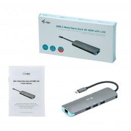 i-tec USB-C Metal Nano Dock Station 4K HDMI LAN + Power
