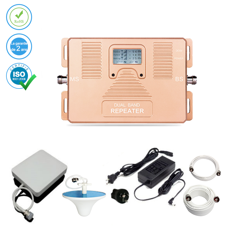 Amplificateur de Réseau Téléphonique 2G/4G Bande Double – 300m² Amplificateur de Réseau Téléphonique 2G/4G Bande Double – 300m²