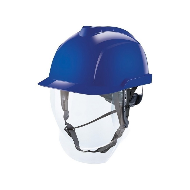 MSA V-Gard 950 non-ventilé avec écran intégré - Rouge Casque