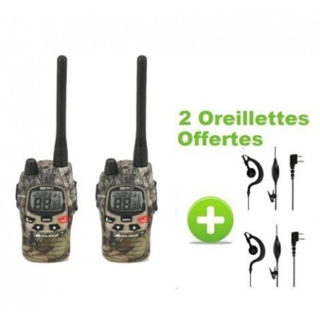 Pack De 2 Midland G9 Camouflage PRO + Oreillettes Offertes