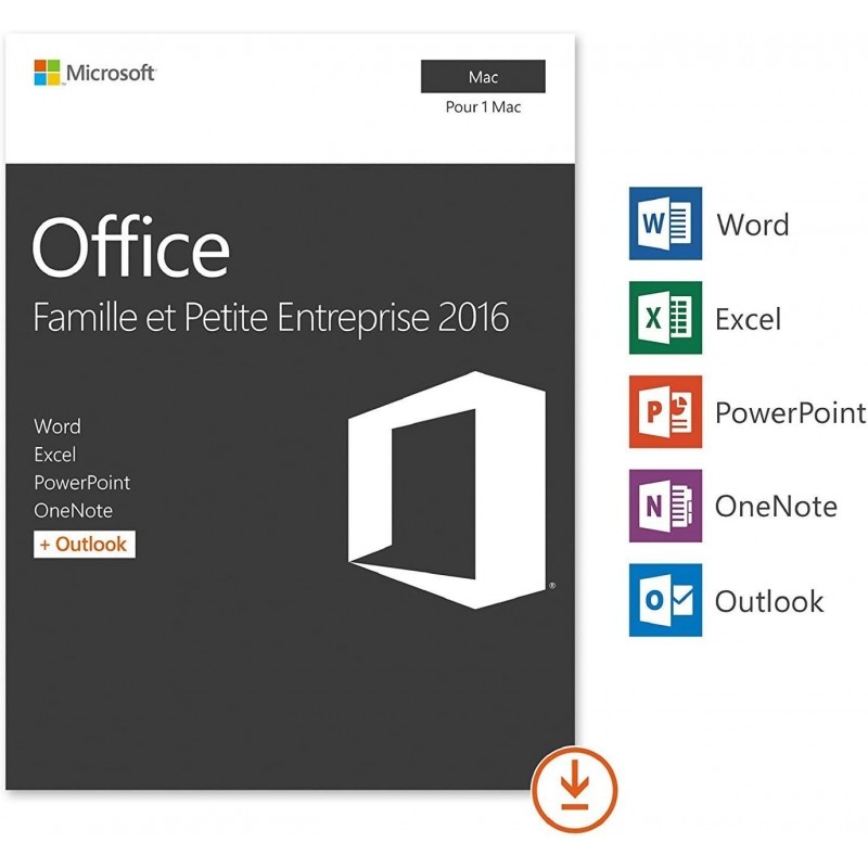 Office 2016 Famille et Petite Entreprise MAC