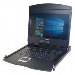 Dexlan console rackable double rail 1U pour serveur - écran TFT