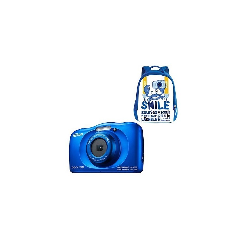 Nikon Coolpix W150 Bleu + Sac à dos