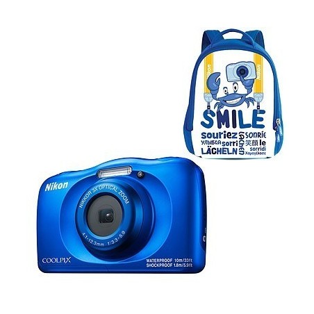Nikon Coolpix W150 Bleu + Sac à dos