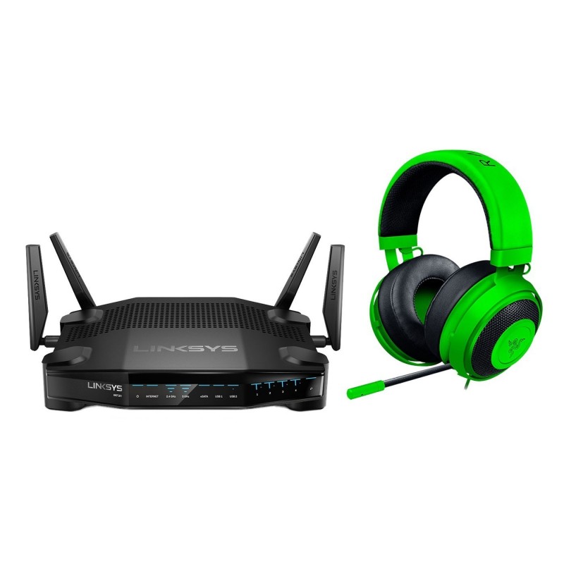 Linksys WRT32X + Razer Kraken Pro v2 Vert OFFERT!