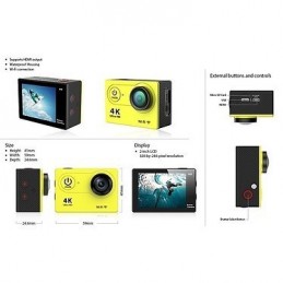 YONIS Caméra sport waterproof Jaune Y-5259