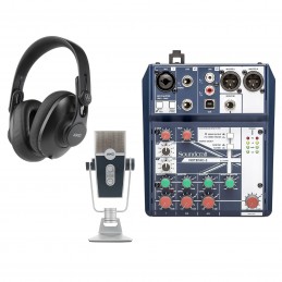 Soundcraft Notepad-5 + AKG Lyra + AKG K361-BT