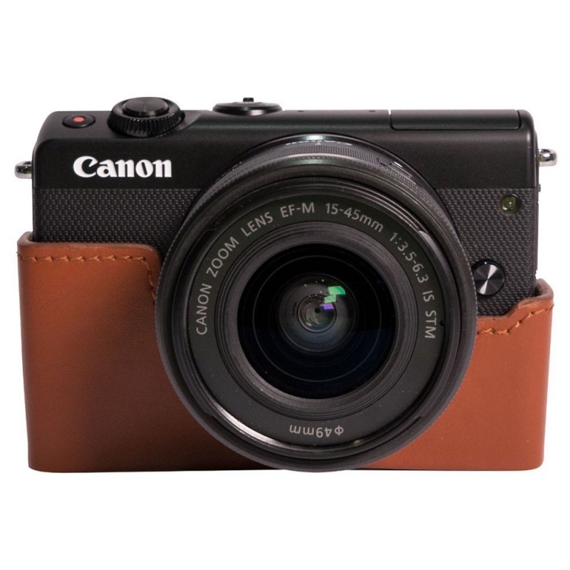Canon EOS M100 Noir + EF-M 15-45 mm IS STM + Étui marron Canon EOS M100 Noir + EF-M 15-45 mm IS STM + Étui marron