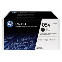 HP 05A Noir Pack de 2 (CE505D)