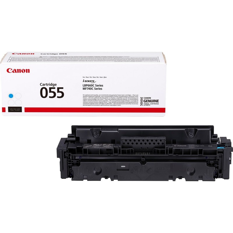 Cartouche de Toner Canon 055 Cyan - bleu
