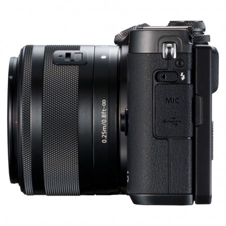 Canon EOS M6 Noir + EF-M 15-45 mm IS STM