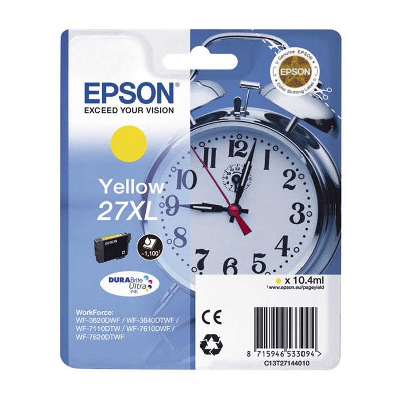 Epson Réveil 27XL Jaune Epson Réveil 27XL Jaune
