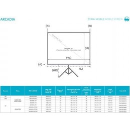 ECRAN PROJECTEUR 2.4×2.4 m