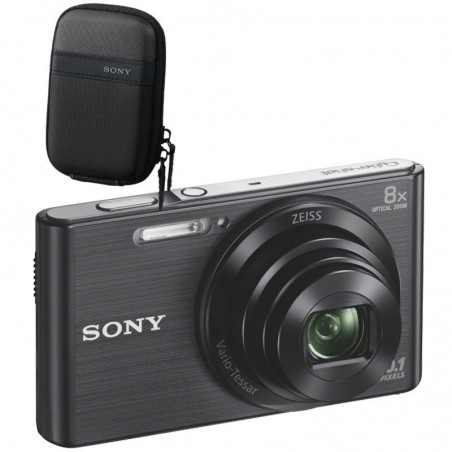 Sony DSC-W830 Pack noir: étui + carte SD 4 GO