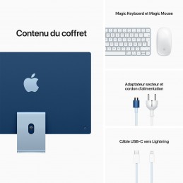 Apple iMac (2021) 24" 512 Go Bleu (MGPL3FN/A-M1-8/8-MKPN)