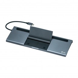 i-tec USB-C Metal Ergonomic 4K 3x Display Docking Station +