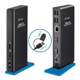 i-tec USB-A/USB-C 3.0 Dual HDMI Docking Station - U3DUALHDMIDOCK