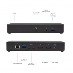 i-tec Thunderbolt 3/USB-C Dual DisplayPort 4K Docking Station +