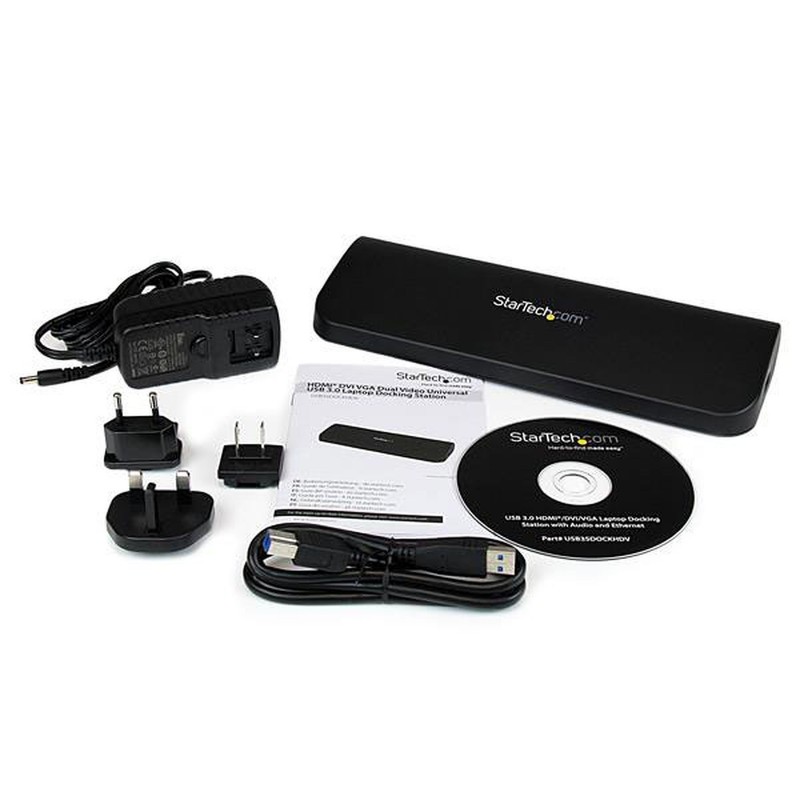 Station d'accueil USB 3.0 universelle double affichage pour PC portable - USB3SDOCKHDV