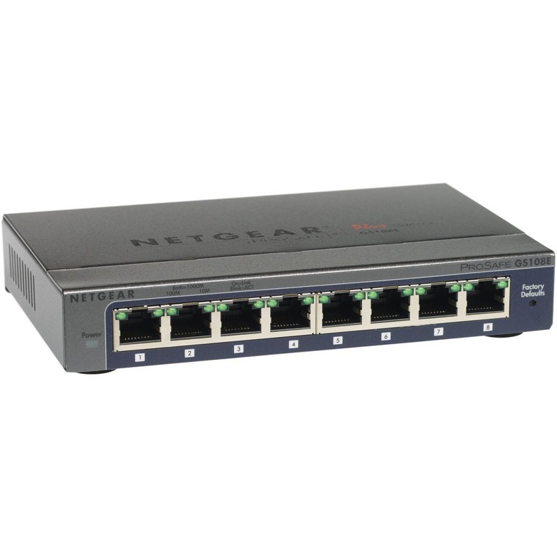 Netgear GS108E - Switch Gigabit ProSafe Plus 8 ports