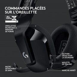 Micro-casque - Logitech G733 Lightspeed (Noir)