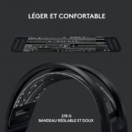 Micro-casque - Logitech G733 Lightspeed (Noir)