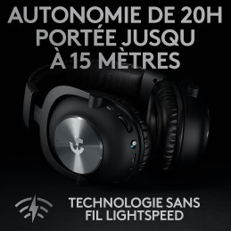 Logitech G Pro X Wireless Lightspeed Gaming Headset (Noir)