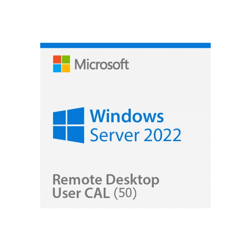 Windows Server 2022 Remote Desktop Services (RDS) 50 User Cal