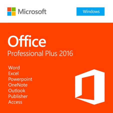 Microsoft Office 2016 Profesional plus - Licence 1 Poste