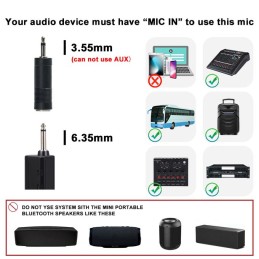 Microphone sans fil à main Bom V-102 VM