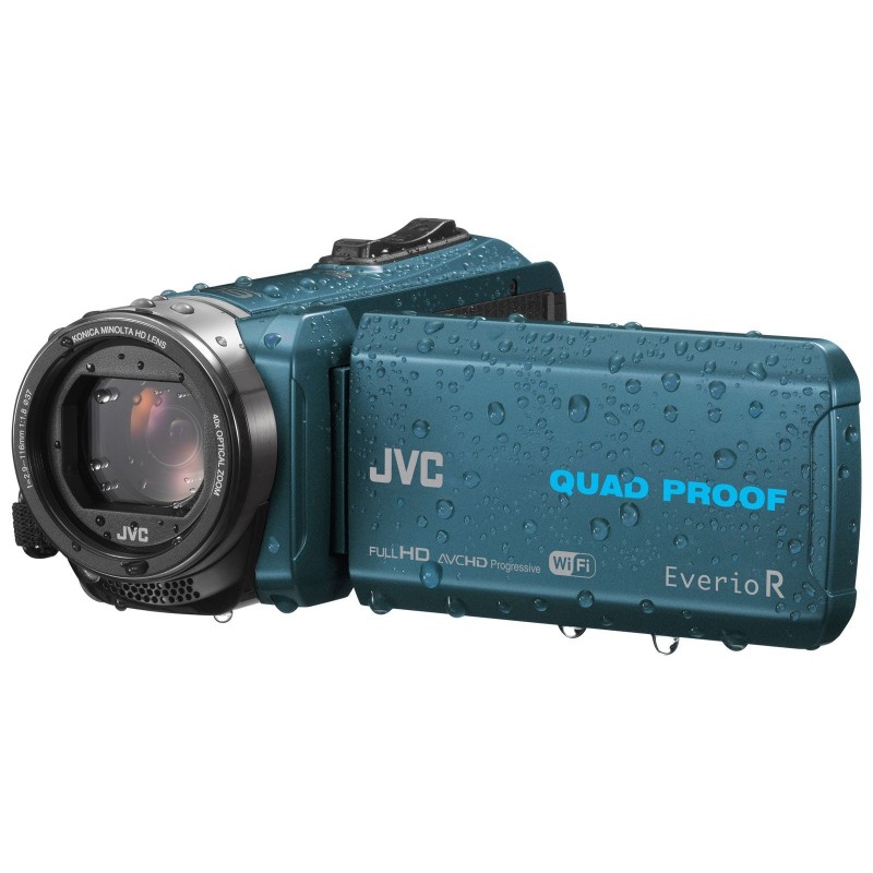 JVC GZ-RX645 Bleu + Carte SDHC 16 Go