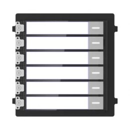 Module 6 boutons d'étiquettes Hikvision DS-KD-KK