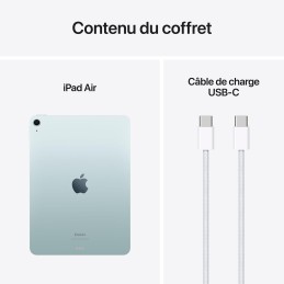 Apple iPad Air M2 11 pouces (2024) Wi-Fi 128 Go Bleu