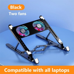 Support d'ordinateur portable avec ventilateur de