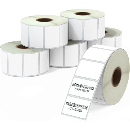 Etiquettes Autocollantes 38mm x 25mm, étiquettes blanches