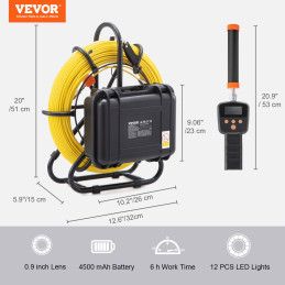VEVOR Caméra Inspection Canalisation avec Localisateur 512 Hz