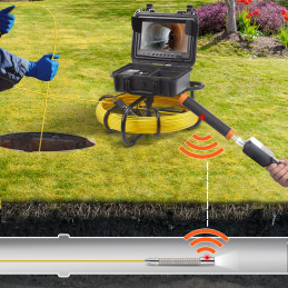 VEVOR Caméra Inspection Canalisation Localisateur 512 Hz