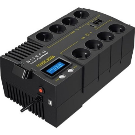 Onduleur Nitram Line-Interactif 1.2KVA Monophasé PB1200LCD